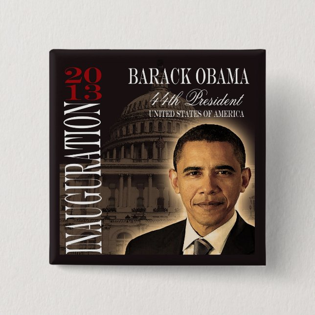 Obama Inauguration 2013 Button (Front)