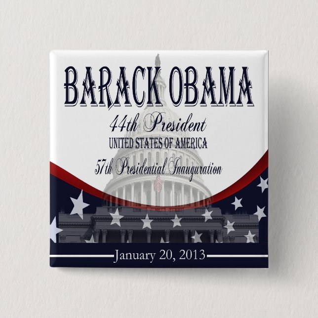 Obama Inauguration 2013 Button (Front)