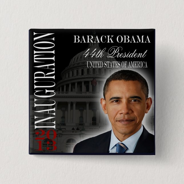 Obama Inauguration 2013 Button (Front)