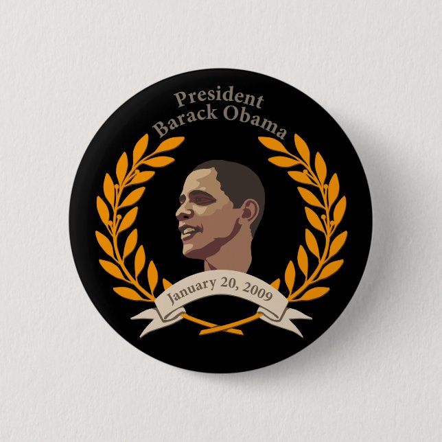 Obama  Inauguration 6 Cm Round Badge (Front)
