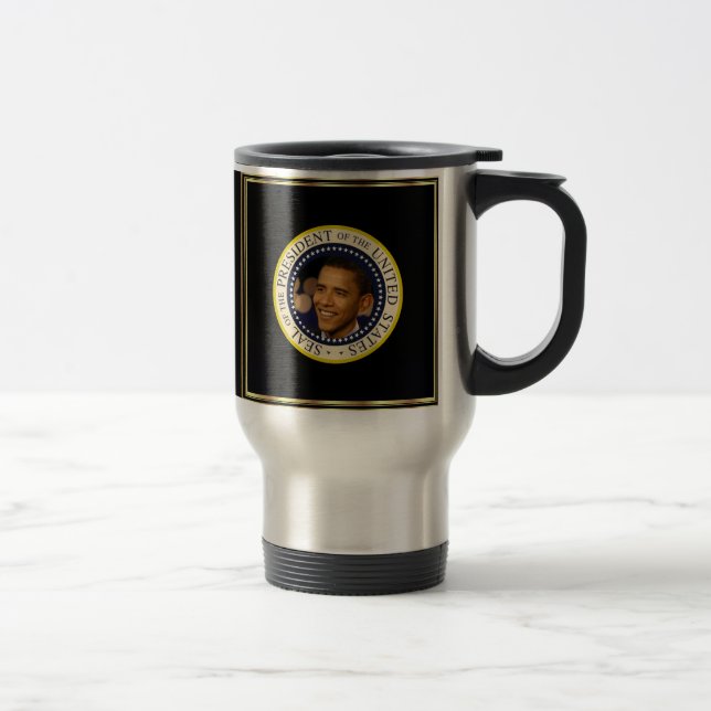 Obama Inauguration Commemorative Travel Mug (Right)