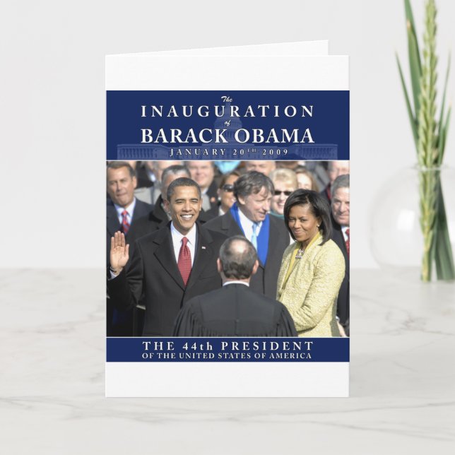 Obama Inauguration Photo Card (Front)