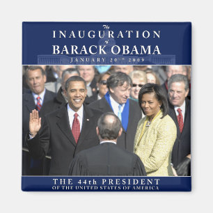 Obama Inauguration Photo Magnet