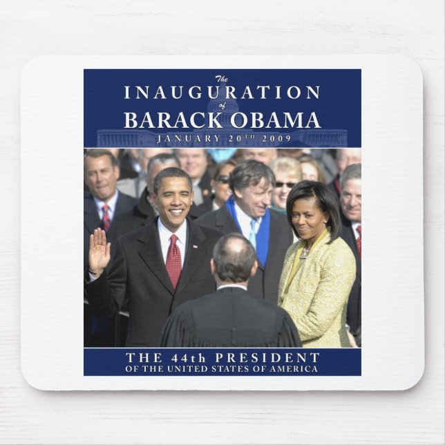Obama Inauguration Photo Mouse Mat (Front)