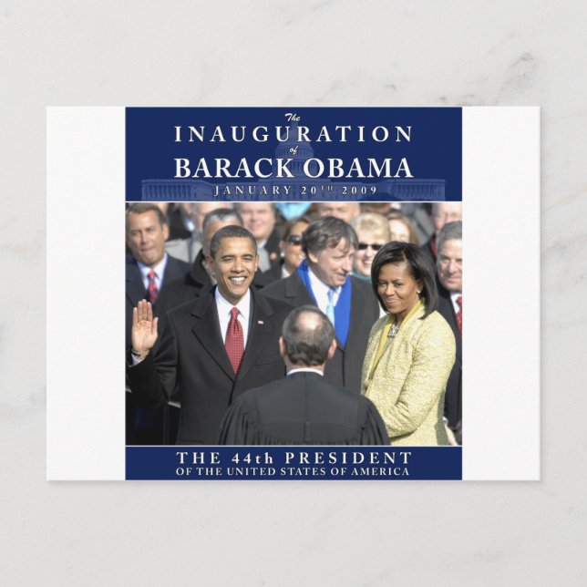 Obama Inauguration Photo Postcard (Front)
