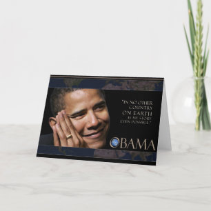 Obama Inspirational Quote Card