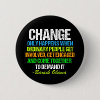 Obama Inspirational Speech Quote Change Political