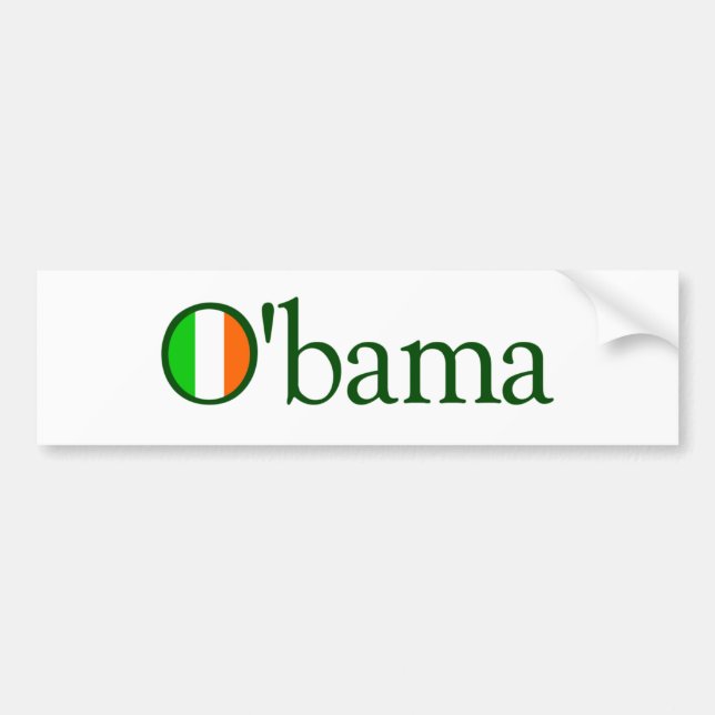 Obama Irish Bumper Sticker (Front)