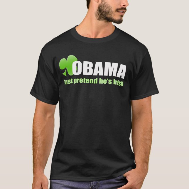 Obama Irish Dark T-Shirt (Front)