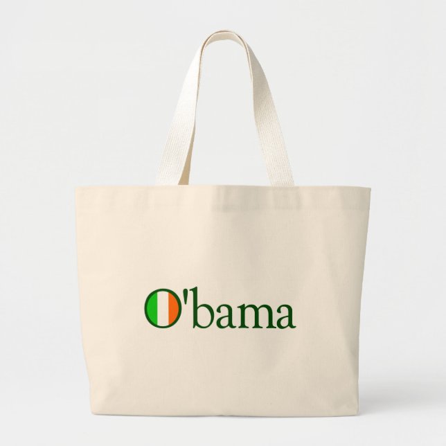 Obama Irish Large Tote Bag (Front)