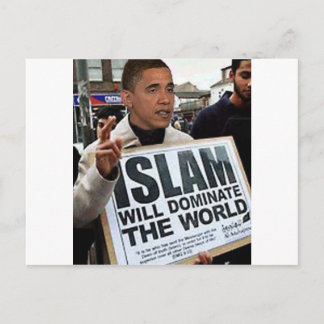 Obama is a Muslim. Postcard