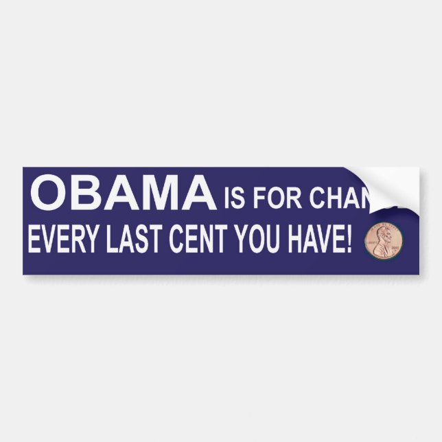 Obama is for CHANGE Bumper Sticker (Front)