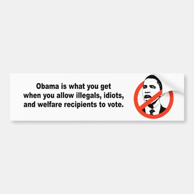 Obama is what you get when bumper sticker (Front)