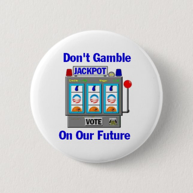 Obama JACKPOT Button (Front)