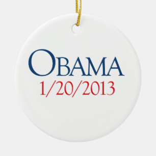 OBAMA JANUARY 20 -.png Ceramic Tree Decoration