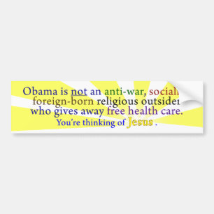 Obama & Jesus Bumper Sticker