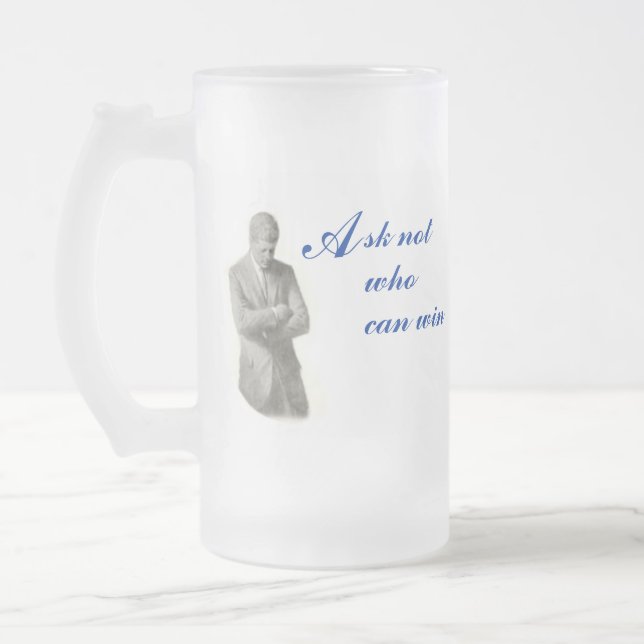 Obama/JFK Frosted Mug (Left)
