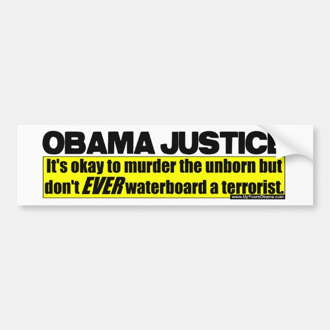 Obama Justice Bumper Sticker (Front)