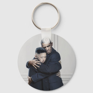 Obama Kim Jong Un North Korea Love Key Ring