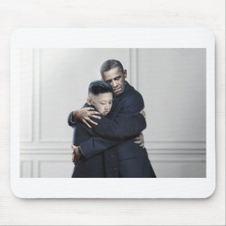 Obama Kim Jong Un North Korea Love Mouse Mat