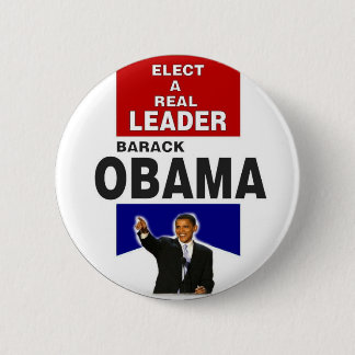 Obama Leader Ribbon Button