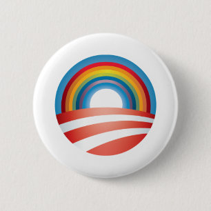 Obama LGBT 6 Cm Round Badge