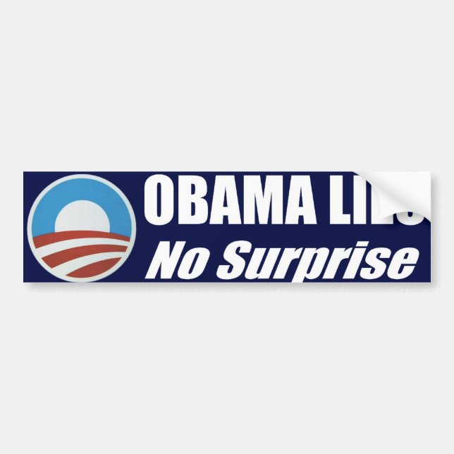 Obama Lies Bumper Sticker (Front)
