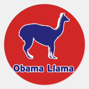 Obama Llama Sticker