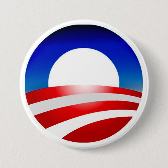 Obama Logo Design Zazzle Products 7.5 Cm Round Badge (Front)