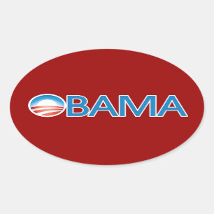 Obama Logo Oval Sticker