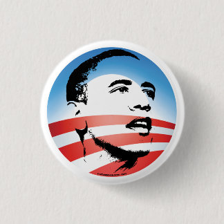 Obama Logo - Plain 3 Cm Round Badge