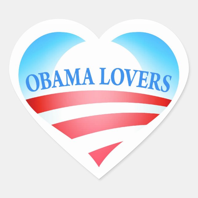 Obama Lovers Stickers (Front)