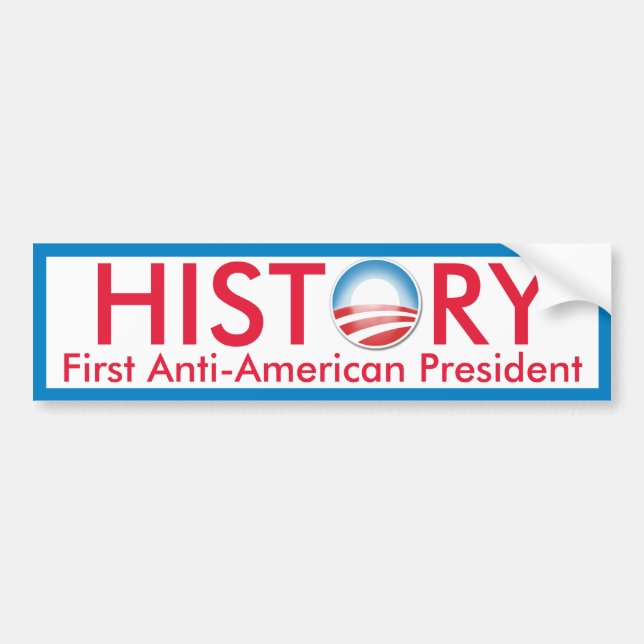 Obama Makes History Bumper Sticker (Front)