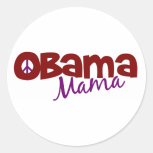Obama Mama Classic Round Sticker
