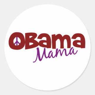 Obama Mama Classic Round Sticker