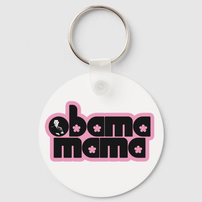obama mama key ring (Front)