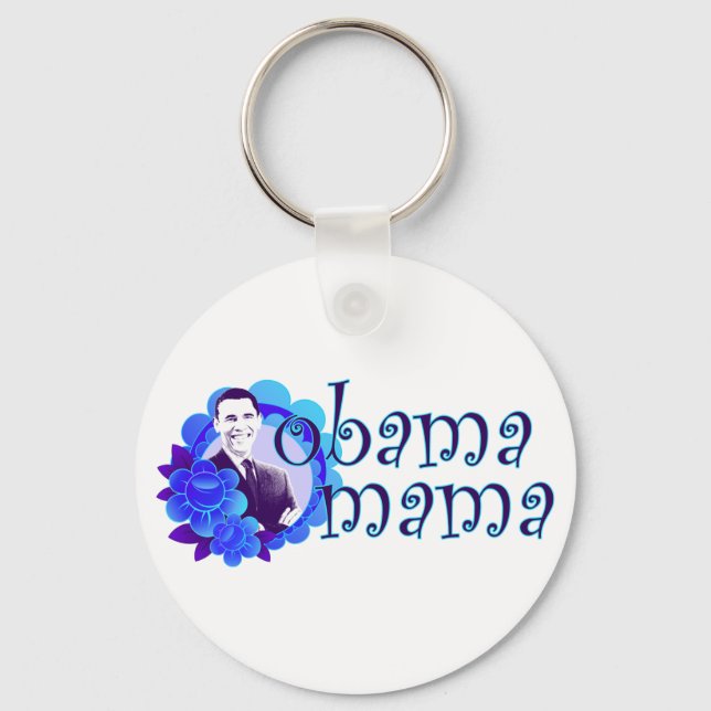 obama mama key ring (Front)