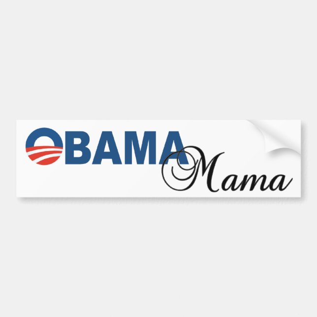 Obama Mama Logo Bumper Sticker (Front)
