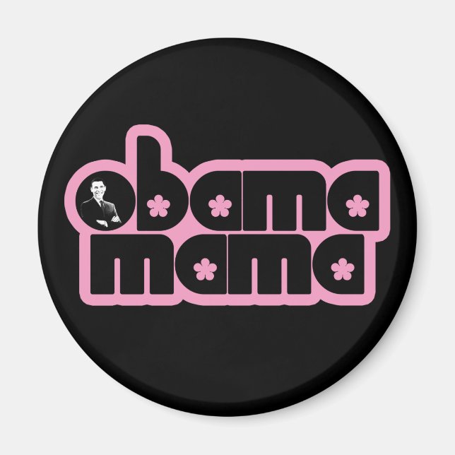 obama mama magnet (Front)