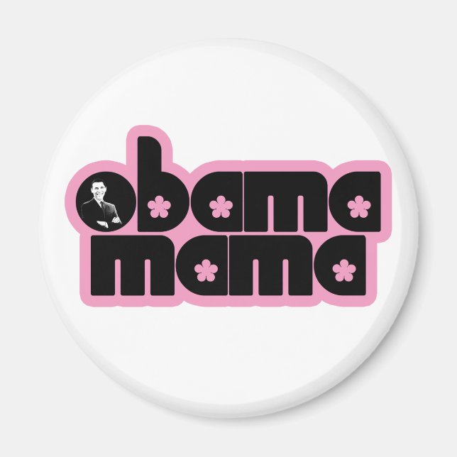 obama mama magnet (Front)