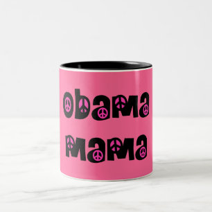 Obama Mama Mug in Pink and Black