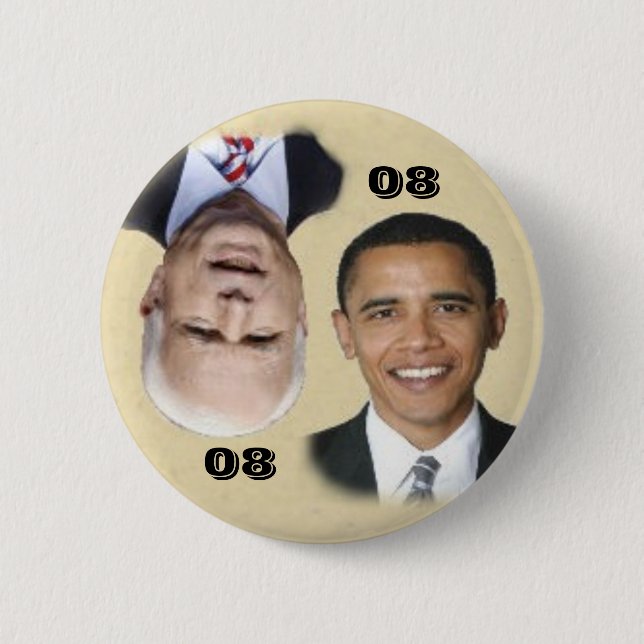 Obama/McCain 08/80 Button (Front)