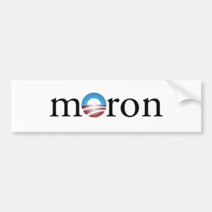 Obama Moron Bumper Sticker