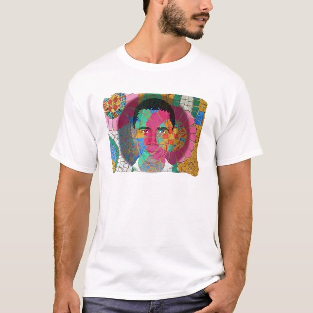 Obama mosaic tile Woman's Shirt (Front)