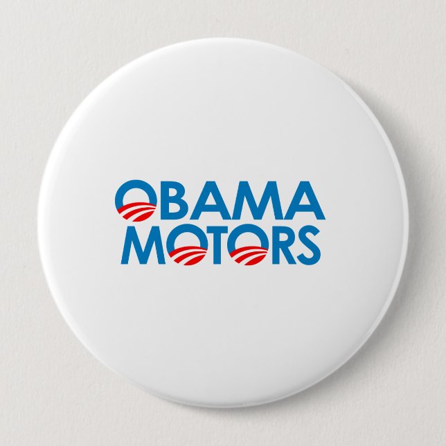 Obama Motors 10 Cm Round Badge (Front)