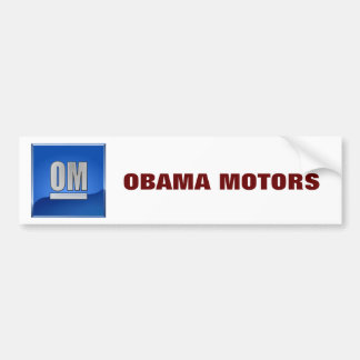 OBAMA MOTORS BUMPER STICKER