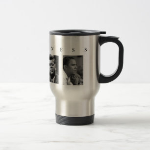 OBAMA MUG: GREATNESS Lincoln FDR JFK Obama  TRAVEL Mug