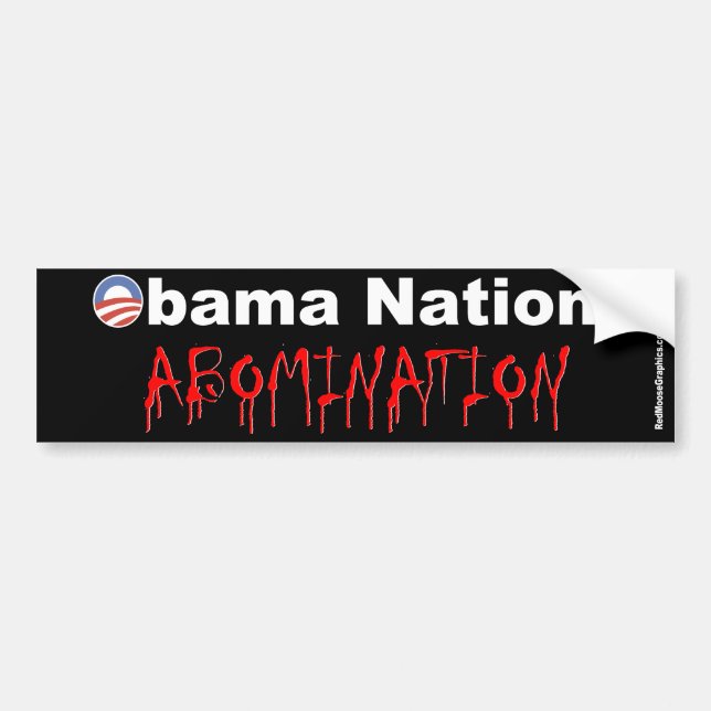 Obama Nation: Abomination Bumper Sticker (Front)