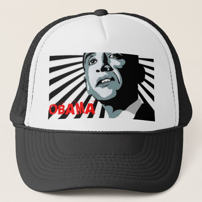 Obama new wave trucker hat (Front)