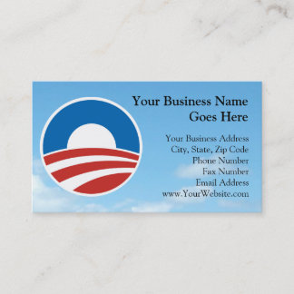 Obama-O Logo with Blue Business Card
